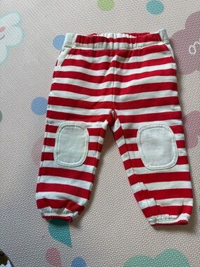 Stella McCartney Kids Red and White Striped Joggersy